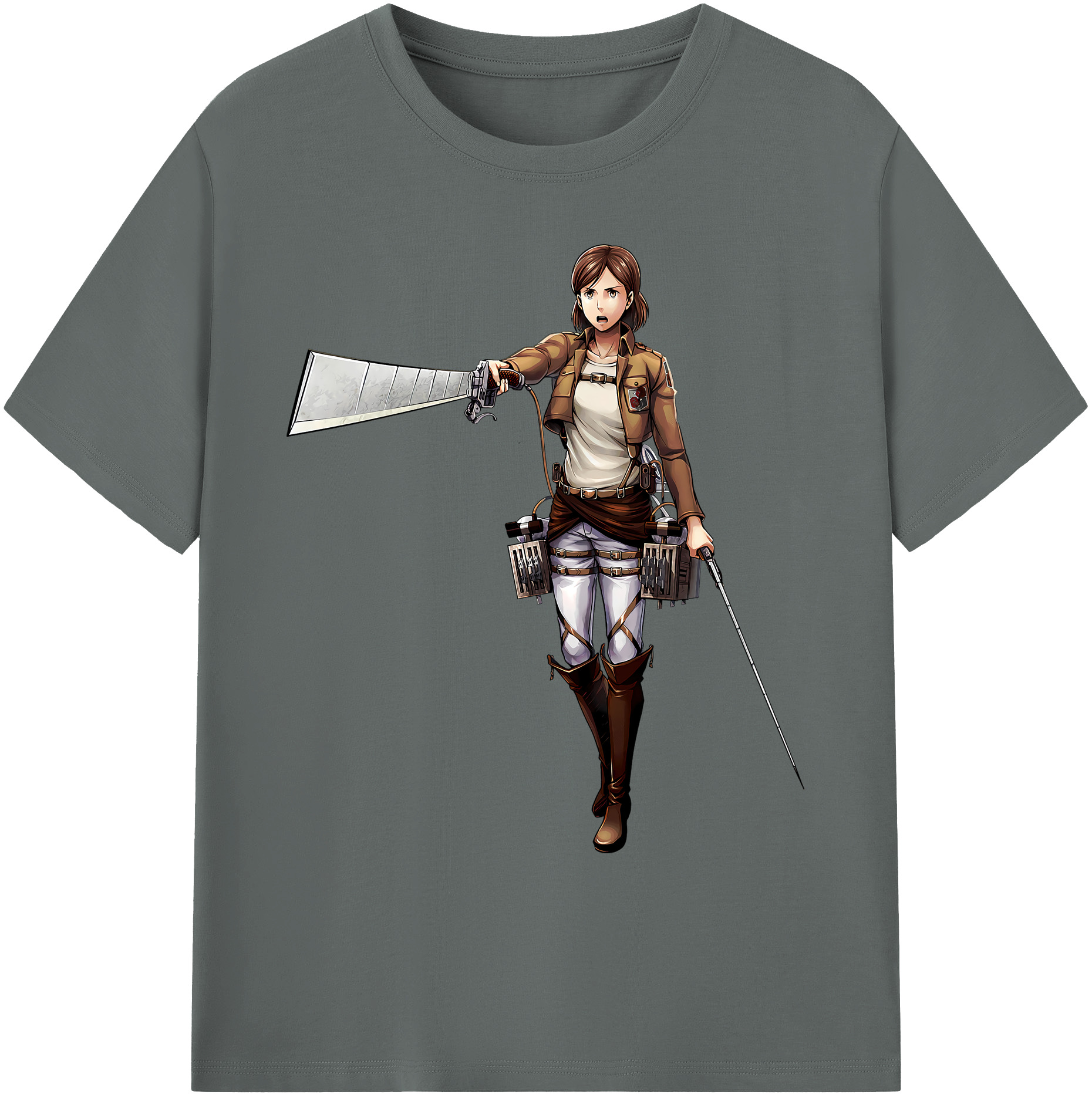 （画像用） 進撃の巨人 Attack on Titan 綿100％ メンズ半袖Tシャツ｜肌触りやわらか＆通気性